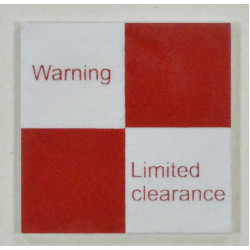 Warning Limited Clearance